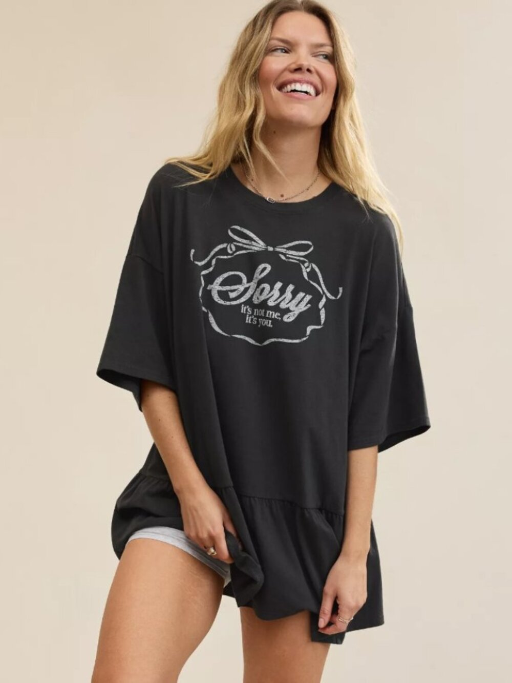 AERIE - PEPLUM NIGHTSHIRT - Size M